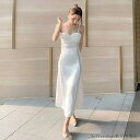 「Fashion THE SALE」50%OFF パーティードレス 結婚式 40代 30代 ロング キャミソール 風 大きいサイズ フォーマルドレス マキシワン...