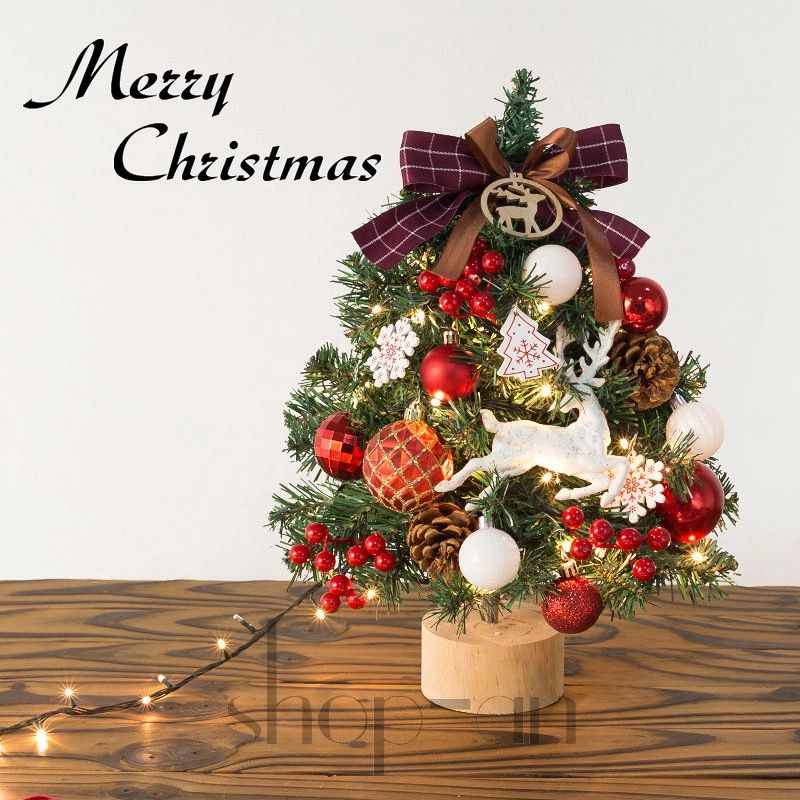 送料無料 クリスマスツリー 卓上 45cm ミニツリー クリスマス飾り LEDイルミネーション オーナメント おしゃれ キラキラ 雰囲気満々 暖かい 簡単な組立品 ミニクリスマスツリー 卓上 クリスマス飾り デコレーション 部屋 商店 おもちゃ パーティー プレゼント