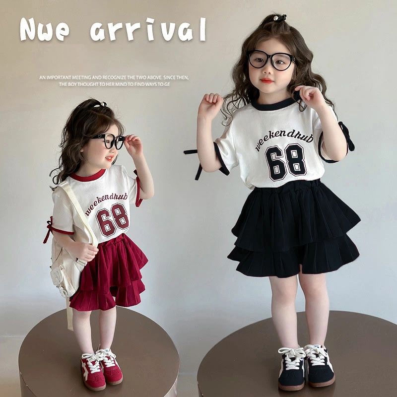 カジュアル スカートセット ジャージ 子供ジャージ セットアップ 上下2点セット ダンス衣装 キッズ 女の子 ジュニア 90cm 100cm 110cm 120cm 130cm 140cm 春 夏 スウェット 半袖 ガールズ トレーナー スポーツウェア 修学旅行 キャンプ 子供服 ヒップホップ
