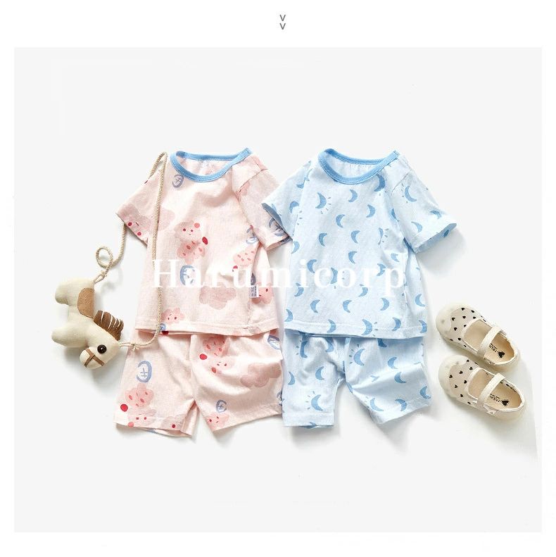 18色ベビー服 セットアップ 半袖 夏80cm 90cm 100cm 110cm 120cm ルームウェア 上下セット 女の子 男の..
