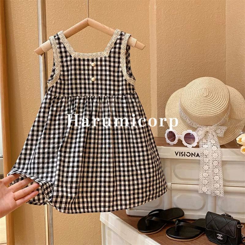 ワンピース キッズ 夏服 ベビー服 女の子 フレアワンピース 綿 子供服 ワンピース チェック柄 子ども服 ジュニア 赤ちゃん おしゃれ 可愛い 140cm 130cm 120cm 110cm 100cm 90cm 誕生日 プレゼント 結婚式 七五三 入学 入園 幼稚園 小学生 お姫様 ナチュラル お出かけ
