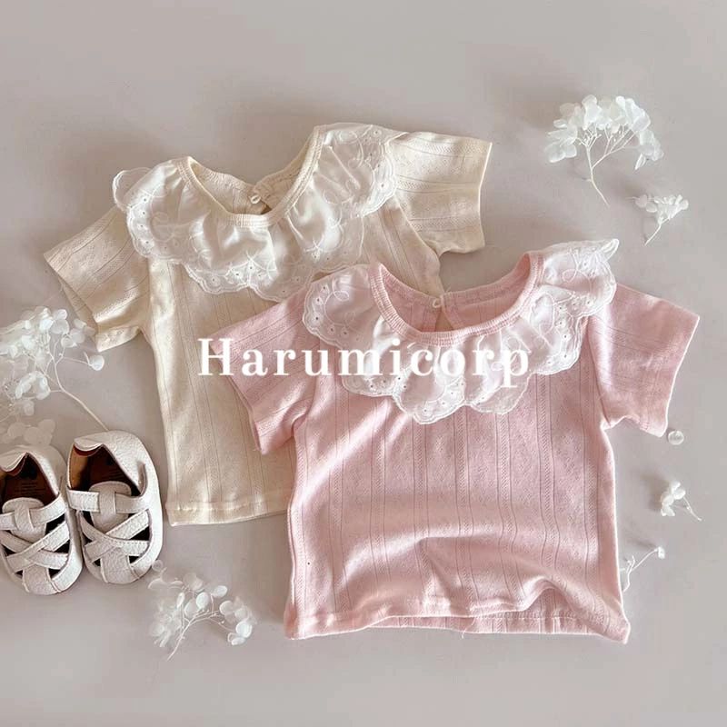 ベビー服 tシャツ キッズ 女の子 半袖 子供服 Tシャツ カットソー 赤ちゃん レース...