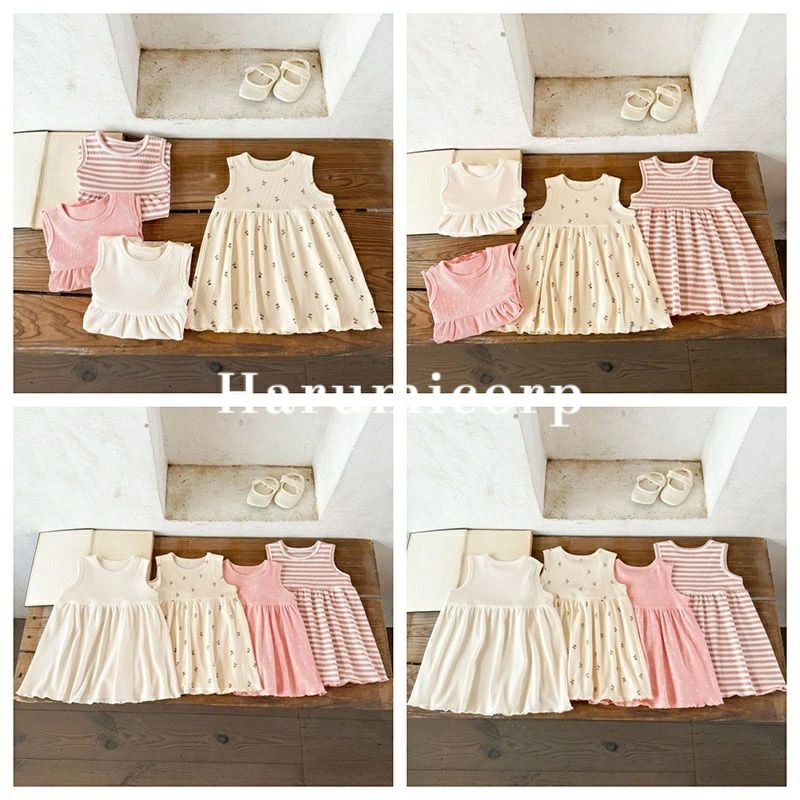 ワンピース キッズ ベビー 花柄 ワンピース 綿 ベビー服 女の子 春 夏 新生児服 子...