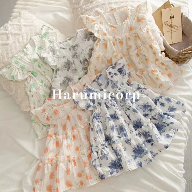 ワンピース キッズ ベビー 花柄 子供服 ワンピース 女の子 春 夏 子ども服 子供ドレス ジュニア 赤ちゃん ベビー服 おしゃれ 可愛い 誕生日 プレゼント 入学 入園 幼稚園 小学生 ナチュラル お出かけ 80cm 90cm 100cm 110cm 120cm 130cm 140cm