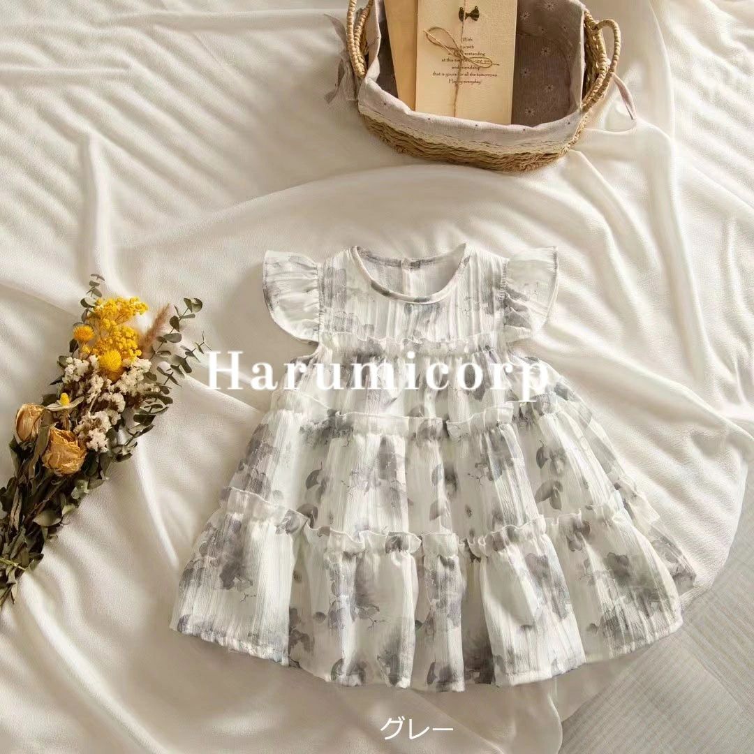 ワンピース キッズ ベビー 花柄 子供服 ワンピース 女の子 春 夏 子ども服 子供ドレス ジュニア 赤ちゃん ベビー服 おしゃれ 可愛い 誕生日 プレゼント 入学 入園 幼稚園 小学生 ナチュラル お出かけ 80cm 90cm 100cm 110cm 120cm 130cm 140cm