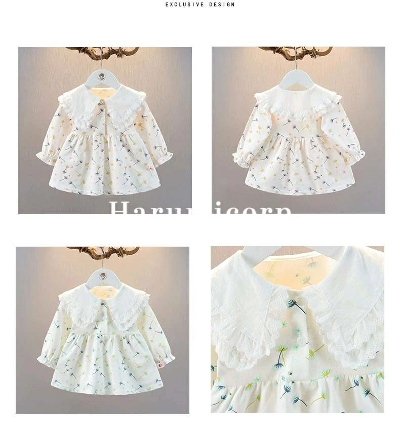ワンピース キッズ ベビー服 女の子 花柄ワンピース 長袖 春 夏 秋 子供服 フリル...