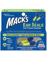 【MAC S】EarSeals 【耳栓】コード付き サーフィン サウナ マリンスポーツ 普通郵便発送