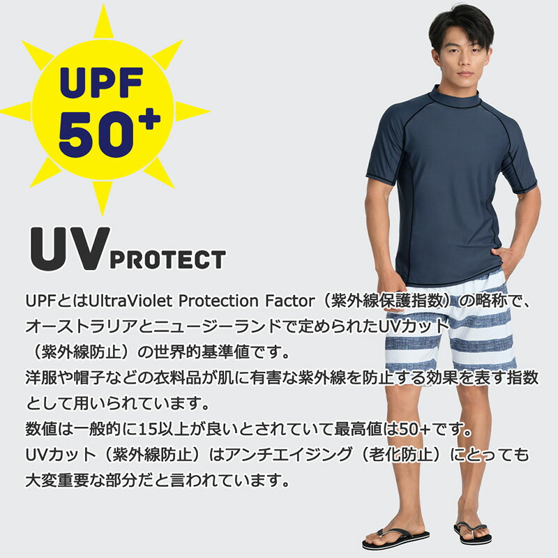 【最大800円OFFクーポン配布中】 ラッシュガード メンズ 半袖 シャツ tシャツ 水着 大きいサイズ uvカット uv upf50+ 紫外線対策 日焼け予防 体型カバー プール 海 海水浴 サーフィン ウェットスーツ シュノーケリング おしゃれ 水陸両用