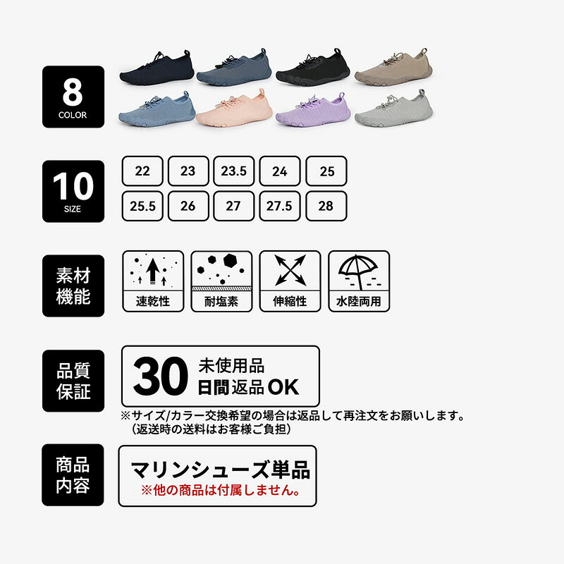 Actleis楽天市場店のマリンシューズ 水陸両用 軽量 メンズ レディース 水陸 ユニセックス ウォーターシューズ ビーチシューズ アクアシューズ 海 ビーチ 川遊び 岩場 22cm 23cm 23.5cm 24cm 25cm 25.5cm 26cm 27cm 27.5cm 28cm｜アングル3