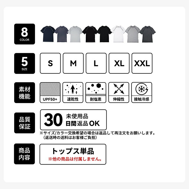 ラッシュガード メンズ 半袖 シャツ uvカット upf50+ tシャツ 水着 大きいサイズ u...