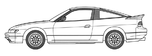 1/24 峠シリーズ No.25 シルエイティー (S13+RS13中期) プラモデル 送料無料