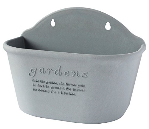 八幡化成(Hachimankasei) ハンギングエコポット/吊り下げ型植木鉢 300 グレー 『アーブル(Hachiman garde 送料無料