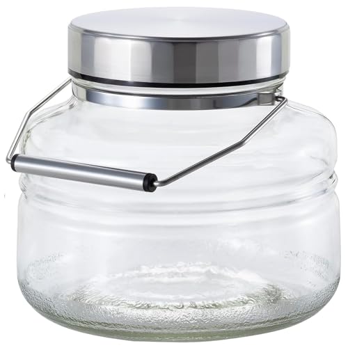 アデリア(ADERIA) 【 MCコンテナー2L 日本製 化粧箱入 814 】 梅酒瓶 保存容器 梅瓶 保存瓶 米びつ ステンレスキャッ 送料無料