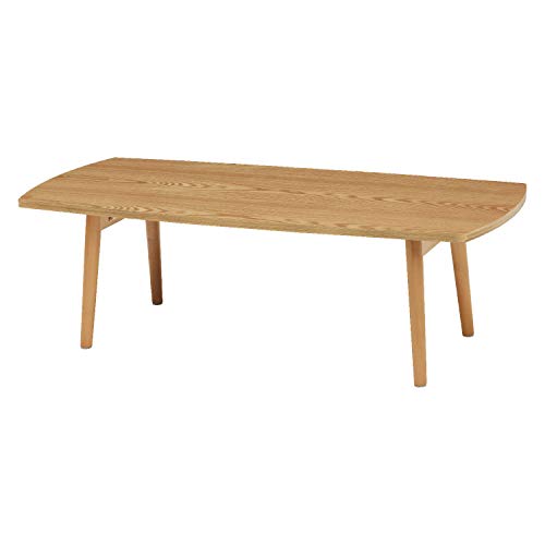 萩原(Hagihara) ローテーブル テーブル 長方形 折りたたみ 【アメリカンウォールナット使用】 ナチュラル 完成品 幅110 M 送料無料