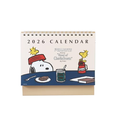 スクエア スヌーピー 2026年 カレンダー 卓上 アイボリー 37PCA-3 送料無料
