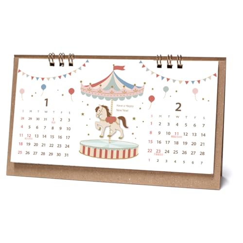 2026年カレンダー ウッドパーツ卓上 送料無料