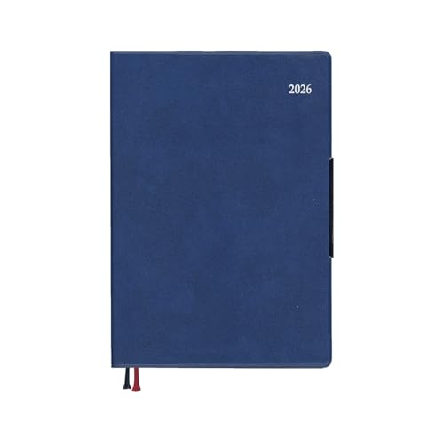 ダイゴー 手帳 2026 スケジュール帳 アポイント ウィークリー レフト B6 ブルー E8446 2025年 12月始まり 送料無料