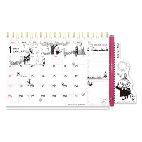 2026年カレンダー ひょっこりスケジュール/ムーミン 送料無料