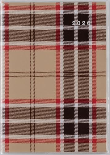 386 クレールインデックス3 手帳 高橋書店 2026年版 チェック マンスリー B6判 送料無料