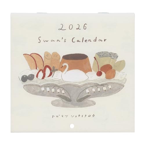 アクティブコーポレーション 2026 カレンダー 壁掛け トビマツショウイチロウ Swan′s Calendar 26ACL-80 20 送料無料