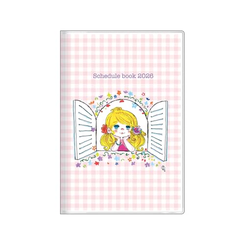サンスター文具(Sun-Star Stationery) 水森亜土 グッズ キャラクター手帳 2026年 月間B7 ピンク S29592 送料無料