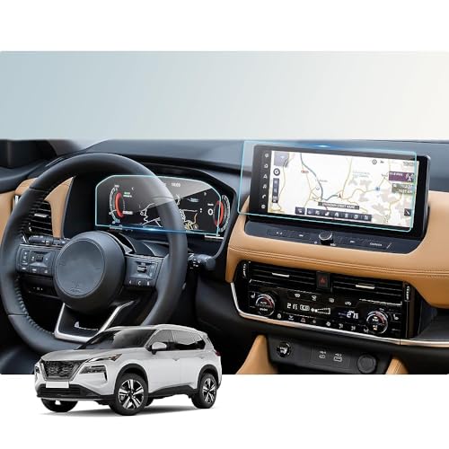 SHAOHAO 新型 2点セット 日産 エクストレイル T33 4代目 ナビ 保護フィルム 12.3インチ SNT33型 t33 カーナ 送料無料