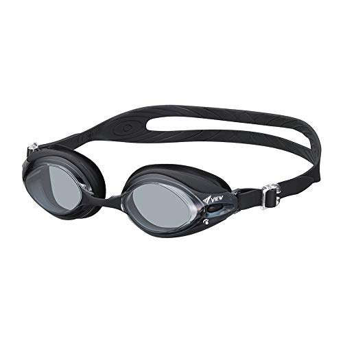 [ビュー] 日本製 スイミングゴーグル 大人用 目が吸われる感覚を抑えたフィットネスモデル こするだけのラクラクくもり止め機能付 V54 送料無料