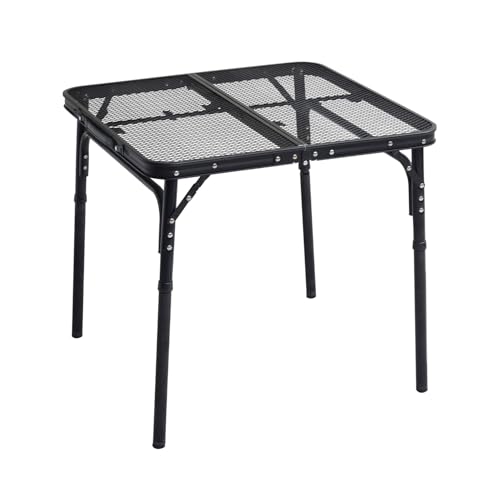 [山善 キャンパーズコレクション] キャンプ アウトドア メッシュ テーブル 熱い調理器具もそのまま置け..