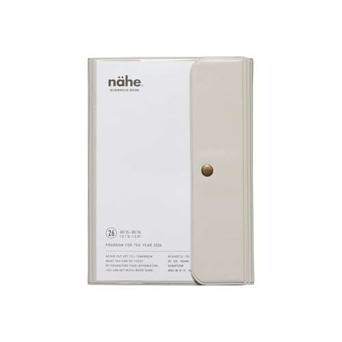 手帳2026 ハイタイド/ネーエ アイボリー / B6 週間バーチカル / 2025年12月始まり / ウィークリースケジュール帳 送料無料
