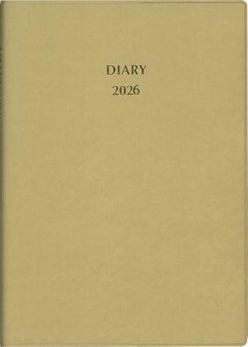 博文館 日記 2026年 B6 中型横線ダイアリー ソフト ゴールド No.128 (2026年 1月始まり) 送料無料