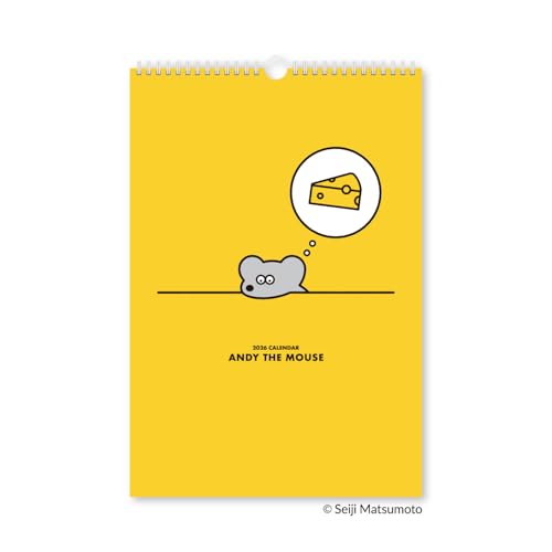 新日本カレンダー 2026年 カレンダー 壁掛け ねずみのANDY 壁掛け NK4020 送料無料
