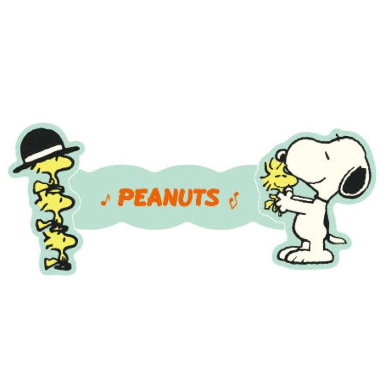 サンスター文具 スヌーピー ケーブルホルダー スナップ PEANUTS スヌーピー＆ウッドストック S8350132 ..