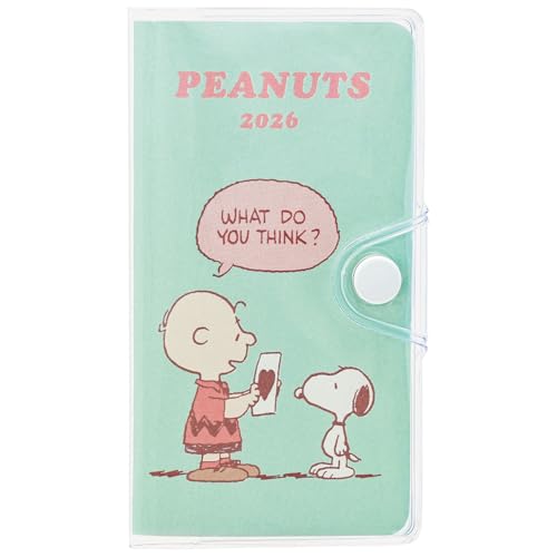 クツワ 手帳 スヌーピー 家族手帳 2026年 プチ マンスリー 日曜始まり 手紙 659SQD 2026年1月始まり 送料無料