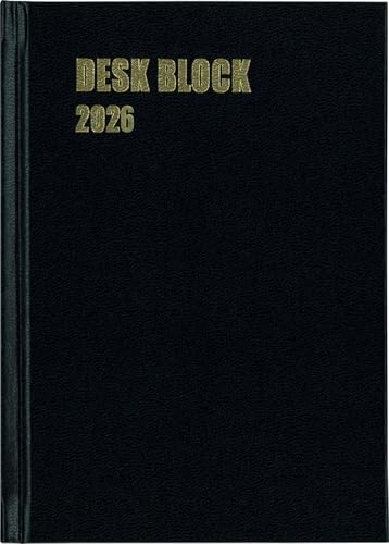博文館 手帳 2026年 B6 マンスリー デスクブロック 18ヵ月 黒 No.175 (2025年 10月始まり) 送料無料