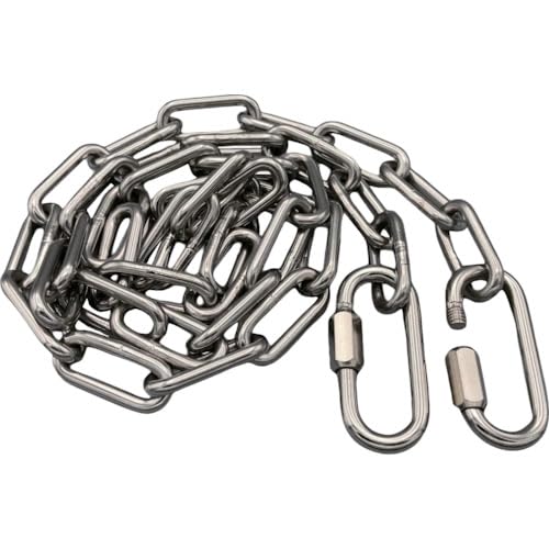 ラクテム 溶接チェーン ステンレス 線径4mm 1M リングキャッチ付 WCSR1 送料無料