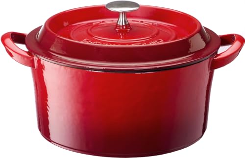 イシガキ産業 両手鍋 鉄鋳物 ボン・ボネール ココット ガス火 IH 兼用 レッド 15cm 送料無料