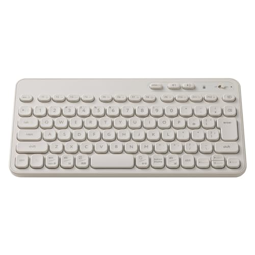 エレコム ワイヤレス キーボード Bluetooth メンブレン式 コンパクト 2台接続切替 Caps Lock機能無効化スイッチ搭載 送料無料