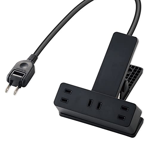 エレコム(ELECOM) クリップタップ 雷サージ付 ホコリシャッター付 3個口 5.0m ブラック T-KF03-2350BK ..