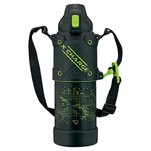 象印マホービン(ZOJIRUSHI) 水筒 シームレスせん スポーツタイプ 大容量 1.0L 直飲み ステンレスクールボトル ライムブラ 送料無料