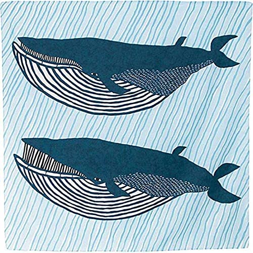 むす美 ふろしき 100 kata kata むすび アクアドロップ ナガスクジラ ブルー 100c ...