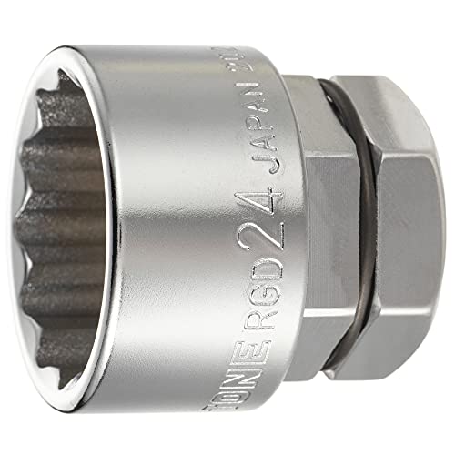 トネ(TONE) ソケット(12角・めがねレンチ用) RGD-24 二面幅24mm 送料無料