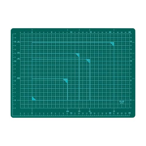 プラス カッターマット カッティングマット 両面 A4 230×320mm グリーン CS-A4 48-573