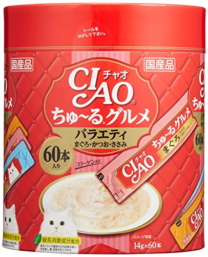 チャオ (CIAO) ちゅ~るグルメ バラエティ 60本 猫用おやつ