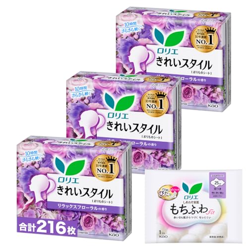 ロリエ きれいスタイル リラックスフローラルの香り 72コ入×3個セット(216個)+おまけ付き