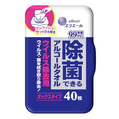 本体ブルー/40枚/4902011831788・PatternName:本体Size:40枚・パッケージ個数:1・梱包サイズ:6.5×9.5cm×16.5cm・色:ブルー・商品モデル番号:4902011831788・原産国:日本●アルコールとポリアミノプロピルビグアニド配合。拭くだけで簡単にウイルス・菌を除去。 ●ウイルス除去用。 ●アロエエキス配合。 ●パカっとひらいてつめかえ簡単な中央オープン構造。 ●ワンプッシュで開けやすいワイドボタン。