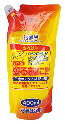 詰替用-/400ml/詰替え用　400ML・Style:詰替用・パッケージ個数:1・成分:アクリルシリコン樹脂、造膜剤、その他・乾燥時間:約1~2日・施工面積:タタミ約2枚【特長】 ●スプレータイプで簡単作業 ●下地を補強し、アクシミの発生を防ぐ ●お得な詰め替え用