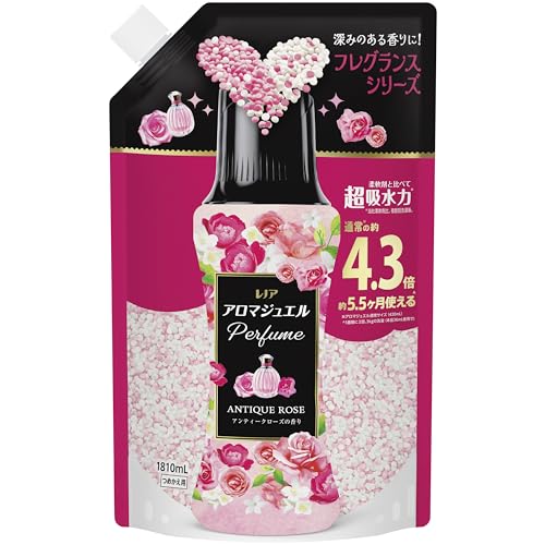 Rakuten - レノア アロマジュエル Perfume お洗濯の香り付けビーズ アンティークローズの香り 詰め替え 1810mL [大容量]