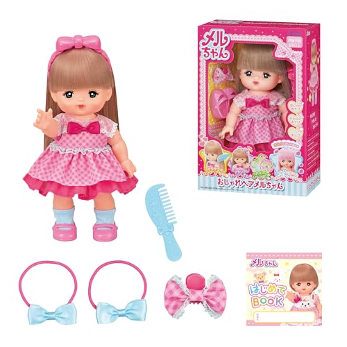 1) おしゃれヘアメルちゃん(おせわてちょうつき)・Style:1) おしゃれヘアメルちゃん(おせわてちょうつき)・・(C)メルちゃん ・対象年齢 :3歳以上 ・いろんなヘアアレンジが楽しめるロングヘアメルちゃん。 ・おふろに入ると髪の毛がピンク色に変化します。 ・セット内容:ロングヘアメルちゃん本体(パンツ付)、ワンピース、くつした、くつ、カチューシャ、くし、ヘアゴム×2、リボンクリップ、はじめてBOOK、（アマゾン限定セット）おせわてちょう商品紹介 いろんなヘアアレンジが楽しめるロングヘアのメルちゃん。 だけのおまけつきセット！「おせわてちょう」でおせわ遊びをもっと楽しもう！ 安全警告 該当なし