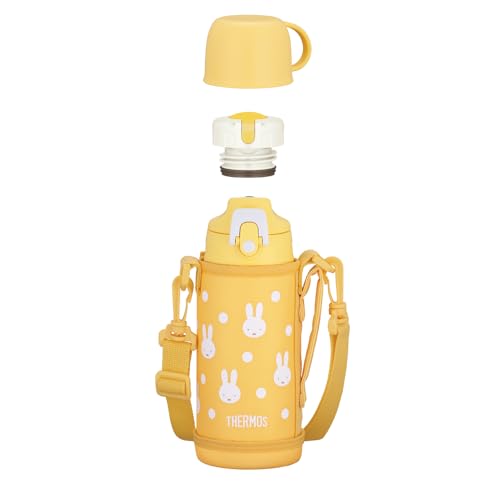 ミッフィー イエローホワイト/600 ml/FJJ-602WFB YWH・Color:ミッフィー イエローホワイトSize:600 ml・パッケージ個数:1・2ウェイボトルが食洗機対応にリニューアル！・本体サイズ(約):幅8×奥行き9.5×高さ21.5cm、本体重量(約):400g、容量:中せん使用時:0.6L/キャップユニット使用時:0.63L・生産国:マレーシア・保温効力：（中せん使用時）72℃以上（6時間）/ 保冷効力：（キャップユニット使用時）9℃以下（6時間）・素材:内びん：ステンレス鋼 / 胴部：ステンレス鋼（アクリル樹脂塗装）/ コップ・中せん・フタ・キャップ本体：ポリプロピレン / フタパッキン（中せん・キャップユニット）・せんパッキン・シールパッキン：シリコーンゴム / 【ポーチ】外生地・内生地：ポリエステル / クッション：発泡ポリエチレン●食洗機対応(全パーツOK) ●ポーチ洗濯機OK ●コップを開けやすいすべり止め付き ●丈夫なソコ ●お名前スペース付き