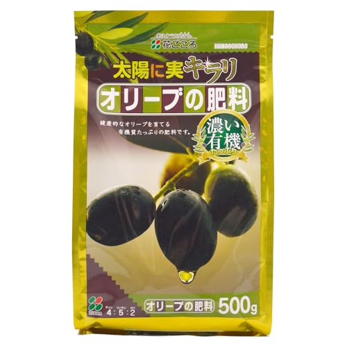 なし/500g/05950・Size:500gNumberOfItems:1・パッケージ個数:1・容量：500g・製造：日本・成分：チッソ(N)4: リンサン(P)5: カリ(K)2・使用方法：2月、10月に規定量を与えます・特長：根張りを助ける海藻成分を配合し、健康的なオリーブを育てる有機たっぷりの肥料商品紹介 根張りを助ける海藻成分を配合し、健康的なオリーブを育てる有機たっぷりの肥料 ●室内でも安心して使える、無臭で清潔な肥料です ●ゆっくりと長く効く緩効性肥料です ●花付きをよくするリン酸成分など、3つの成分をバランスよく配合した肥料です ●草花から野菜まで、ほとんどの植物にお使いいただけます 原材料・成分 チッソ(N)4: リンサン(P)5: カリ(K)2 使用方法 株元から2~3cm 離して適量を与えます